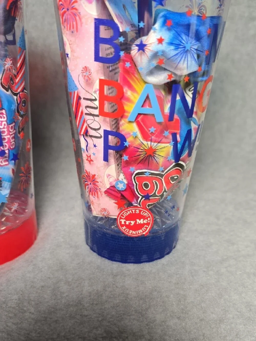 Patriotic Red and Blue Light-Up Party Tumbler Set with Straws and Accessories